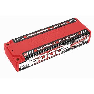 Team Corally Sport Racing 50C Lipo akku 6000mAh 7.4V Pötkö 2S 4mm Bullet