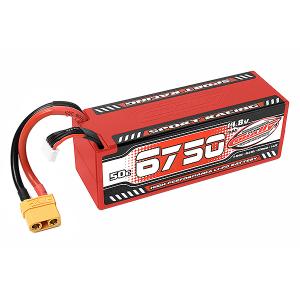 Team Corally Sport Racing 50C Lipo akku 6750mAh 14.8V Pötkö 4S Hardwire XT90