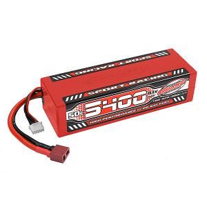 Team Corally Sport Racing 50C LiPo Battery 5400mAh 11.1V Stick 3S Hardwire T-Plug