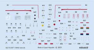 1/48 A6M2 stencils for EDUARD kit