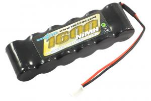 Voltz 6 Cell 1600Mah 7.2v Nimh Straight Pack(18T) Akku W/Micro liitin