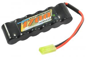 Voltz 1700mAh 7.2V NiMH Straight Akku Pack W/ Mini Tamiya