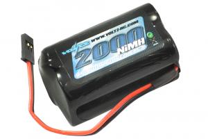 Voltz Rx 4.8V 2000Mah NiMH Square Battery Pack W/Connector