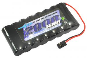 Voltz TX 9.6V 2000Mah NiMH Flat Battery Pack W/Connector