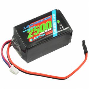 VOLTZ 2500mah 2S 7.4V RX LiPo HUMP Akku PACK