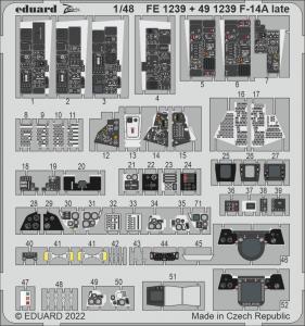 1/48 F-14A late interior set for TAMIYA kit