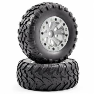 FASTRAX 1:10 SC SABRE TYRE ON BEADLOCK WHEELS (12MM)