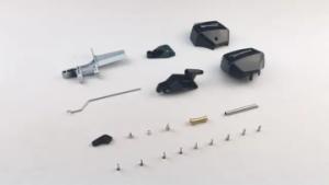 Scale Outbord Engine and Rudder Set Mad Shark V3