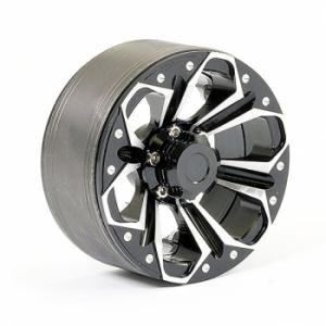 FASTRAX ALUMINUM BEADLOCK KYLO 1.9" WHEELS - BLACK (2PC)