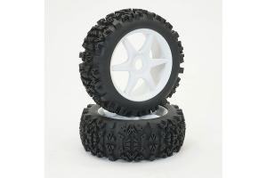 FASTRAX 1:8 GRATOR MOUNTED ON 6-SPOKE WHITE (PR)