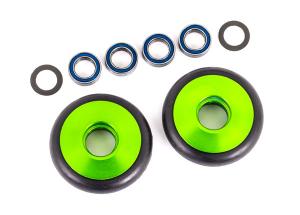 Traxxas Wheel Set Alu Green Wheelie Bar  Drag Slash TRX9461G