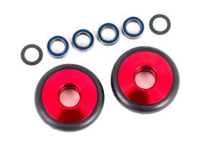 Traxxas Wheel Set Alu Red Wheelie Bar  Drag Slash TRX9461R