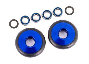 Traxxas Wheel Set Alu Blue Wheelie Bar  Drag Slash TRX9461X
