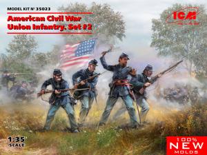 1/35 American Civil War Union Infantry. Set #2