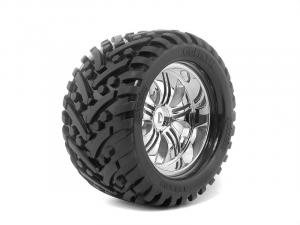 Hpi Racing Mounted Goliath Tire 178X97Mm On Tremor Wheel Chrome 4728