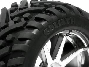 Hpi Racing Mounted Goliath Tire 178X97Mm On Blast Wheel Chrome 4727