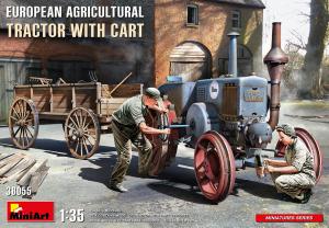 1/35 European Agricultural Tractor with Cart
