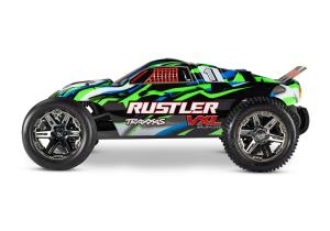 Traxxas Rustler VXL 2WD 1/10 272R RTR TQi TSM Green ilman akkua ja laturia TRX37076-74-GRN