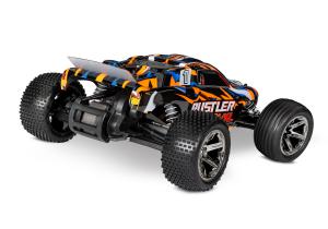 Traxxas Rustler VXL 2WD 1/10 272R RTR TQi TSM Orange ilman akkua ja laturia TRX37076-74-ORNG