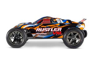 Traxxas Rustler VXL 2WD 1/10 272R RTR TQi TSM Orange ilman akkua ja laturia TRX37076-74-ORNG