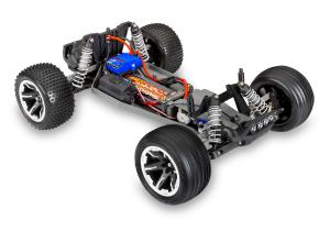 Traxxas Rustler 2WD 1/10 RTR TQ Green LED RC-auto + akku ja laturi TRX37054-61-GRN