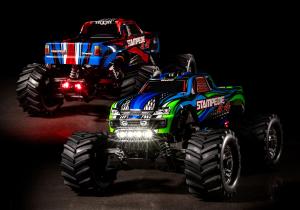Traxxas Stampede 4x4 1/10 RTR TQ Red LED RC-auto + akku ja laturi TRX67054-61-BLU