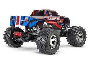 Traxxas Stampede 4x4 1/10 RTR TQ Red LED RC-auto + akku ja laturi TRX67054-61-BLU