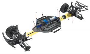 Traxxas Slash 4x4 XL-5 1/10 RTR TQ Green LED RC-auto + akku ja laturi TRX68054-61-GRN