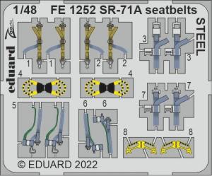 1/48 SR-71A seatbelts STEEL for REVELL