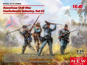 1/35 American Civil War Confederate Infantry.Set #2