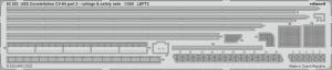 1/350 USS Constellation CV-64 part 3 - railings & safety nets set