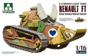 1/16 Renault FT char canon/Girod turret