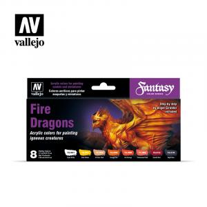 Fantasy Color Fire Dragons 8x17ml 
