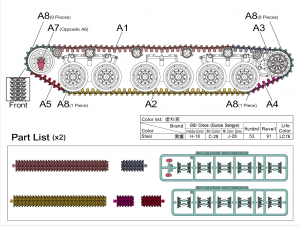1/35 Centurion MBT Quick Assembly Link & Length Track