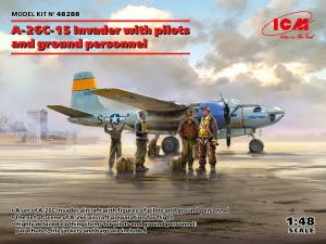 1/48 A-26C-15 Invader with pilots and personnel