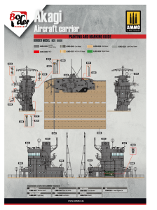 Border 1/35 Akagi Bridge w/ Flight Deck