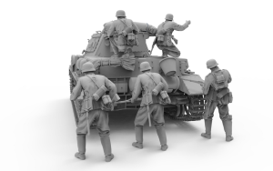 Border 1/35 WWII German Tank Troops (5 pcs. Resin Figures)