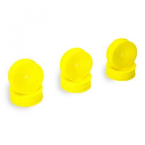 CENTRO 1/10 DISHED BUGGY FRONT 2WD SLIM WHEEL YELLOW - 3 PAIRS