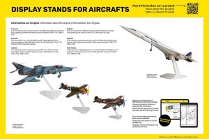 Display Stands for Aircrafts (scales 1:32, 1:48,1:72,1:144)