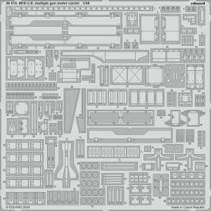 Eduard 1/35 M16 U.S. multiple gun motor carrier PE set  for TAMIYA kit