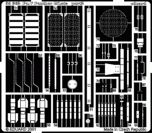 Eduard 1/35 Panther Ausf. G late Detail set for Tamiya kit