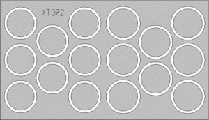 Eduard 1/35 Panther G Wheel mask set for Tamiya kit Maskisetti