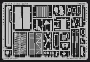 Eduard 1/35 Russian T-55 Detail set for Tamiya kit