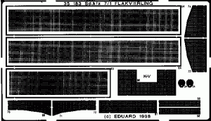 Eduard 1/35 Sd.kfz 7/1 Flakvierling Detail set for Tamiya kit