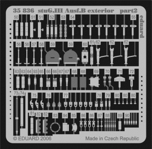 Eduard 1/35 StuG.III Ausf.B Detail set for Tamiya kit