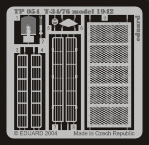 Eduard 1/35 T-34/76 Model 1942 Detail set for Tamiya kit