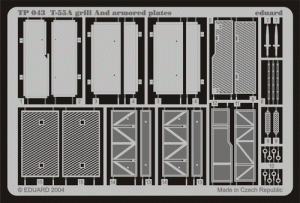 Eduard 1/35 T-55A Grill and armored Plates set for Tamiya kit 35257