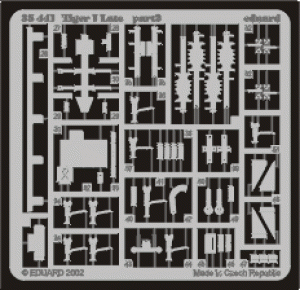 Eduard 1/35 Tiger I Late Detail Set for Tamiya kit #35146