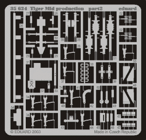 Eduard 1/35 Tiger I Mid prod. Detail set for Tamiya kit #35194