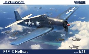 Eduard 1/48 F6F-3 Hellcat, Weekend edition pienoismalli